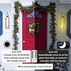 Perfnique Modern Farmhouse Lantern Decor, 15'' 13'' Set of 2 Black Metal Lantern, 2 LED 6hr Timer Flameless Candles ＆ Remote Timer, Lanterns Decorative for Outdoor, Home, Indoor, Patio, Christmas