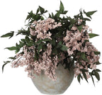 Zeyune 3 Pcs Fall Artificial Dusty Plum Stem Plum Sedum Berry Stem Autumn Faux Berry Picks Branches Faux Spray for Home Halloween Thanksgiving Farmhouse Mantel Harvest DIY Decorations (Pink)