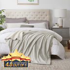 Walensee Sherpa Fleece Blanket (Throw Size 50”x60” Silver Grey) Plush Throw Fuzzy Super Soft Reversible Microfiber Flannel Blankets for Couch, Bed, Sofa Ultra Luxurious Warm and Cozy for All Seasons