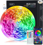 KEELIXIN 65.6ft LED Lights for Bedroom, Music Sync RGB LED Strip Lights with APP & Remote Control, Luces LED para Cuarto, Bluetooth LED Lights for Room, Home Decoration