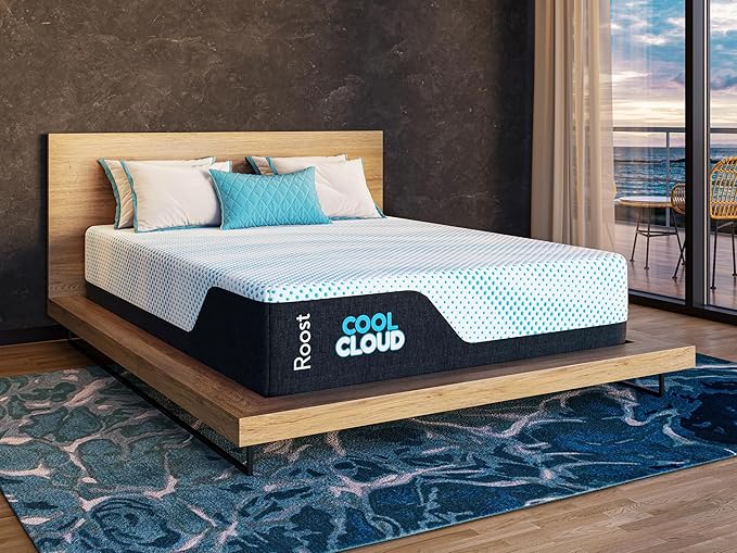 ROOST SLEEP Memory Foam Mattress, 14-Inch Full – Cool Cloud Gel Foam Mattress with Plush Support, Breathable Comfort & Cooling Relief – Ideal for All Sleep Styles