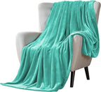 Walensee Fleece Blanket Plush Throw Fuzzy Lightweight (King Size 108x90 Turquoise) Super Soft Microfiber Flannel Blankets for Couch, Bed, Sofa Ultra Luxurious Warm and Cozy for All Seasons