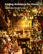 20 Pack Fairy Lights Battery Operated 7ft 20 LED Mini Fairy String Lights Waterproof Copper Wire Firefly Starry Lights for Wedding Party Mason Jars Christmas Decorations, Warm White & Cool White