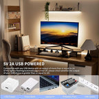 PAUTIX COB LED Strip with Motion Sensor,5V USB LED Tape Light 4000K Natural White,CRI90+ Super Bright,Dimmable Motion Activated LED Strip Light for Bedroom,Cabinets,Kitchen,Stair,Closet