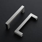 Ravinte 20 Pack Brushed Nickel Kitchen Cabinet Handles 4-1/2 Inch Cabinet Pulls Square Kitchen Hardware for Cabinet Drawer Pulls Drawer Handles Come with Screwdriver