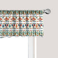 Ambesonne Mexican Window Valance, Latin American Cultural Native Borders Indigenous Saguaro Sombrero Tequila Bottle, Curtain Valance for Kitchen Bedroom Decor with Rod Pocket, 42" x 18", Jade Green