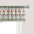 Ambesonne Mexican Window Valance, Latin American Cultural Native Borders Indigenous Saguaro Sombrero Tequila Bottle, Curtain Valance for Kitchen Bedroom Decor with Rod Pocket, 54" X 12", Jade Green