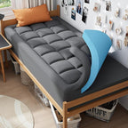 ELEMUSE Dual Layer 3 Inch Memory Foam Mattress Topper Twin, 2 Inch Cooling Gel Memory Foam Plus 1 Inch Down Alternative Pillowtop Mattress Pad with Cooling Cover, Soft Comfort Support, Grey