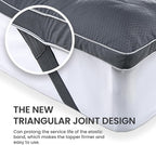 SLEEP ZONE King Size Mattress Topper Cooling Mattress Pad Cover Super Fluffy Down Alternative Bed Mattress Topper 8-21 Inch Deep Pocket, King