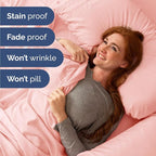 Twin Size 3 Piece Sheet Set - Comfy Breathable & Cooling Bed Sheets Set - Hotel Luxury Bedding for Women, Men, Kids, Teens, Boys & Girls - Deep Pockets, Ultra-Soft, Wrinkle Free - Oeko-Tex - Baby Pink