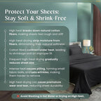 100% Cotton Sheets King Size Sheets Set with Fitted Sheet & Pillowcase Sets, 800 Thread Count Sateen Weave 4 piece Deep Pocket King Sheet Set, Soft & Comfy Naturally Cool Luxury Bedding- Charcoal