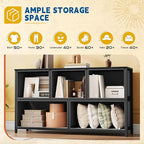DWVO Dresser with 5 Drawers - Fabric Storage Tower, Black Dresser & Chest of Drawers, Organizer Unit for Bedroom