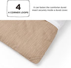 Bedsure King Size Comforter Set - Light Taupe Soft Bedding for All Seasons, Cationic Dyed Bed Set, 3 Pieces, 1 King Size Comforter (104"x90") and 2 Pillow Shams (20"x36"+2")