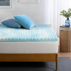 ZINUS 2 Inch Swirl Gel Cooling Memory Foam Mattress Topper, Smaller, More Convenient WonderBox Packaging, Cooling, Airflow Design, CertiPUR-US Certified, Full