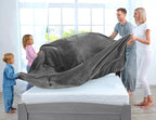 Utopia Bedding Grey 300GSM Fleece Blanket (Queen Size - 90x90 Inch) Luxury Soft Bed Blanket (Bulk Pack of 9)