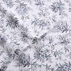 Laura Ashley - Flannel Sheets King Size, Anti-Pilling & Wrinkle Resistant Cotton, Touchably Soft for All-Season Comfort - Bed Sheets with Matching Pillowcases & Fitted Sheet (Faye Toile Black)