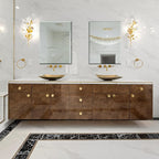 Ruomeng Wall Mirror Bathroom Mirrors for Wall 40" x 30", Frameless Rectangle Mirror with Beveled Edge Wall Mounted Mirror for Vanity and Entryway