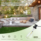 addlon 102(96+6) FT Solar String Lights Waterproof,Patio Light Solar Powered with Remote & USB Port 3 Modes, 30+2 LED Shatterproof Bulbs Outdoor Lighting for Camping Backyard Garden