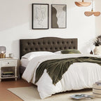 Tufted Upholstered Headboard Full Size, Sturdy and Durable Solid Wood Bed headboard, Fabric Headboard Adjustable Height from 37” to 51”, Button Diamond Design Head Board, Chocolate