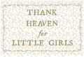 Christian Bible Verse Scripture Rectangular Banner Flag Wall Sign Decor Gift for Baby Girl-Nursery Baby Room Bedroom Decor-Baby,Shower Birthday Christmas Gift-Thank Heaven for Little Girls