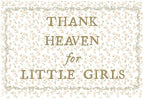 Christian Bible Verse Scripture Rectangular Banner Flag Wall Sign Decor Gift for Baby Girl-Nursery Baby Room Bedroom Decor-Baby,Shower Birthday Christmas Gift-Thank Heaven for Little Girls