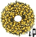 105FT 300LEDs Christmas Lights Outdoor Indoor 8 Modes for Christmas Tree Party Decoration, 100% UL Listed (Warm White)