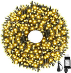 105FT 300LEDs Christmas Lights Outdoor Indoor 8 Modes for Christmas Tree Party Decoration, 100% UL Listed (Warm White)