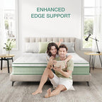 Novilla 10 Inch King Size Mattress, Medium Firm Hybrid Mattress with Certified Safe Foam & Individually Wrapped Pocket Coils Innerspring for Cozy Sleep, Motion Isolation