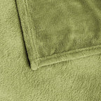 BEDELITE Fleece Blankets Queen Size Sage Green Throw Blankets for Bed, Luxury Plush Cozy Fuzzy Blanket 90x90 inches, Super Soft Warm Lightweight Throw Blanket All Seasons Suitable
