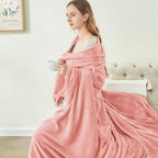 BEDELITE Fleece Blankets Queen Size Pink Throw Blankets for Bed, Luxury Plush Cozy Fuzzy Blanket 90x90 inches, Super Soft Warm Lightweight Throw Blanket All Seasons Suitable