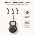 GlazieVault Coat Hooks Wall – Door Hooks (10 Pack) - Heavy Duty Wall Mounted - Premium Design Rust Free Hooks