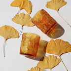 Woho 24pcs Amber Votive Candle Holders, Glass Tea Lights Candle Holder for Wedding Table Centerpiece, Vintage Tealight Candle Holder Decor for Anniversary, Bridal Shower Christmas Party