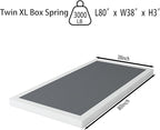 Low Profile Box Spring Twin XL - 3 Inch Box Spring for Twin XL Heavy Duty Bed Foundation Metal Bed Base Easy Assembly