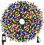 170FT 500LEDs Christmas Lights Outdoor Indoor String Lights 8 Modes Memory Function for Christmas Tree Party Decoration, 100% UL Listed (Multicolor)