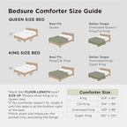 Bedsure King Size Comforter Set - Beige King Comforter Set, Soft Bedding for All Seasons, Cationic Dyed Bedding Set, 3 Pieces, 1 Comforter (104"x90") and 2 Pillow Shams (20"x36"+2")
