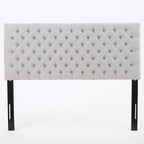 Christopher Knight Home Jezebel Fabric Headboard, Queen / Full, Light Grey