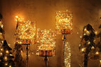 [6-Pack] 7Feet Starry String Lights,Fairy String Lights 20 Micro Starry LEDs On Copper Wire, 2pcs CR2032 Batteries Included,For Wedding Centerpiece,Party,Christmas Table Decor(Copper Warm White)