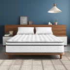 Vesgantti King Size Mattress 14 Inch, Fiberglass-Free | Cool Sleep Hybrid Mattress in a Box - Memory Foam & Pocket Springs, Ergonomic Design, Pressure Relief, Medium Firm Feel, 76"×80"×14"