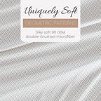 Linen Market Double-Brushed Patterned Microfiber Queen Sheet Set 4 Piece – Oeko-TEX Certified Ultra Soft & Wrinkle-Free - 16" Deep Pocket Sheets - Easy Care Queen Size - Stippled Gray