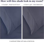 2-Pack Twin XL Sheet Sets - 400 Thread Count 100% Cotton Sateen Sheets - Extra Soft, Breathable & Cooling Sheets, Wrinkle Resistant, 2 Sets of Deep Pocket Bed Sheets - Indigo Dusty Blue