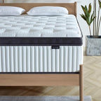King Size Mattress, 12 Inch Innerspring Hybrid Mattress in a Box with Gel Memory Foam, Individually Wrapped Encased Coil Pocket Spring Mattresses, Pressure Relief, Medium Firm, 76"*80"*12"