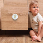 8Pack1.5 Ceramic Round Bear Knob Nursery Animal Drawer Handles Kids Cabinet Door Dresser Knobs and Pulls