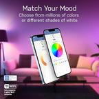 Feit Electric Smart Light Bulbs with RGB Color Changing and Tunable White, 2.4Ghz WiFi Light Bulbs, No Hub Needed, Works with Alexa and Google, Dimmable 60 Watt = LED 9W, OM60/RGBW/CA/AG/3, 3 Pack