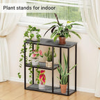 WOHOMO Console Table, 12 Inch Narrow Entryway Table with 3-Tier Storage Shelves 31.5 Inch Industrial Sofa Table Small Hallway Table for Living Room Grey