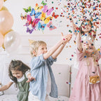 Butterfly Wall Decor 24/48 PCS, 3D Butterflies Stickers for Party Decorations with Magnets(Colorful, 48)
