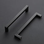 Ravinte 1 Pack Black Cabinet Pulls 6-1/4 Inch Square Kitchen Cabinet Handles Matte Black Kitchen Hardware for Drawer Pulls Drawer Handles Come with Screwdriver