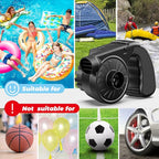 Portable Electric Air Mattress Pump, Rechargeable 4000mAh Battery Air Pump - Quick-Fill Air Inflator Deflator for Outdoor Camping Inflatable Bed Pool Boat Float Raft Swimming Rings Snow Tube