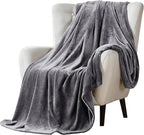 Walensee Fleece Blanket Plush Throw Fuzzy Lightweight (King Size 108x90 Dark Grey) Super Soft Microfiber Flannel Blankets for Couch, Bed, Sofa Ultra Luxurious Warm and Cozy for All Seasons