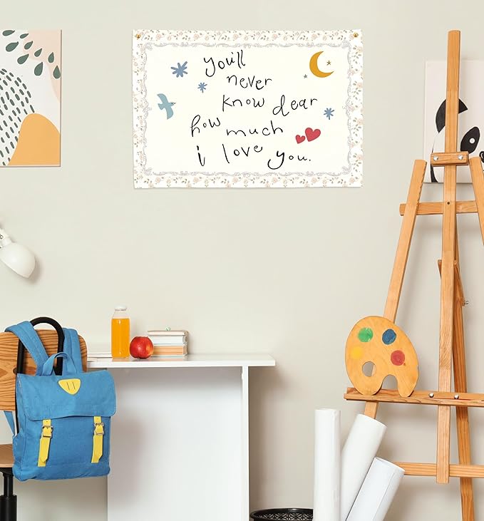 Nursery Rectangular Canvas Banner-Boho Flag Wall Decor for Toddler Boy Girl Kids,Baby Room Above Crib Bedroom Playroom Reading Room Decor-Baby Shower Birthday Christmas Gift-You'll Never Know Dear