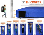 3 Inch GAIALOOP Thick Memory Foam Camping Mattress Sleeping Pad [Car/Tent/Cot] Glamping Portable Floor Mat Roll Up Futon Mattress for Guests Sleepover